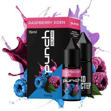 Рідина Punch Raspberry Eden (Рожева та Блакитна Малина Ожина) 15ml (набір компонентів) 460408 фото