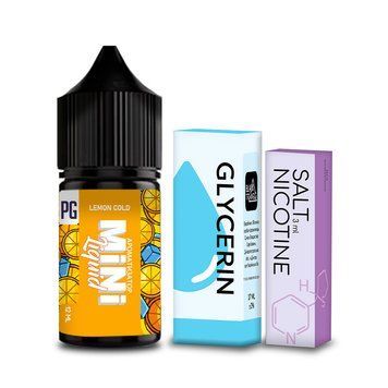 Жидкость Mini Liquid Lemon Cold (Холодный Лимон) 30ml (набор компонентов) 460151 фото