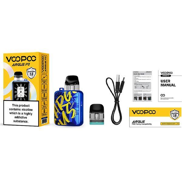 POD-система VooPoo Argus P3 - Grey Leather 22846 фото
