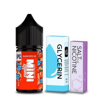 Рідина Mini Liquid Mango Ripe Ice (Холодне Спіле Манго) 30ml (набір компонентів) 460151 фото