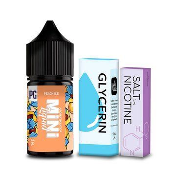 Рідина Mini Liquid Peach Ice (Персик Лід) 30ml (набір компонентів) 460151 фото